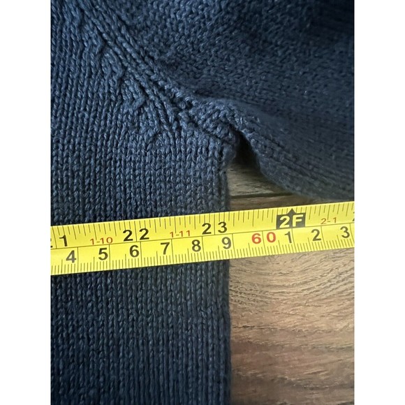 Norton Studio Women’s Sweater Cardigan Button Up Blue Cream Size XL NEW - Picture 4 of 8